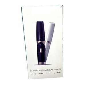 Black & Rose Gold Charging Electric Eyelash Curler Makeup Tool, New Open Box